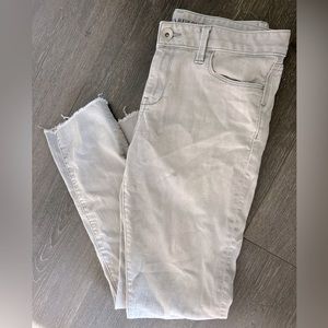 BR skinny cropped Denim - light gray wash - size 27P